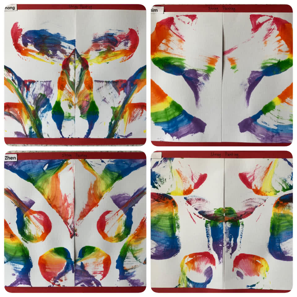 Montessori Kids Academy String Painting
