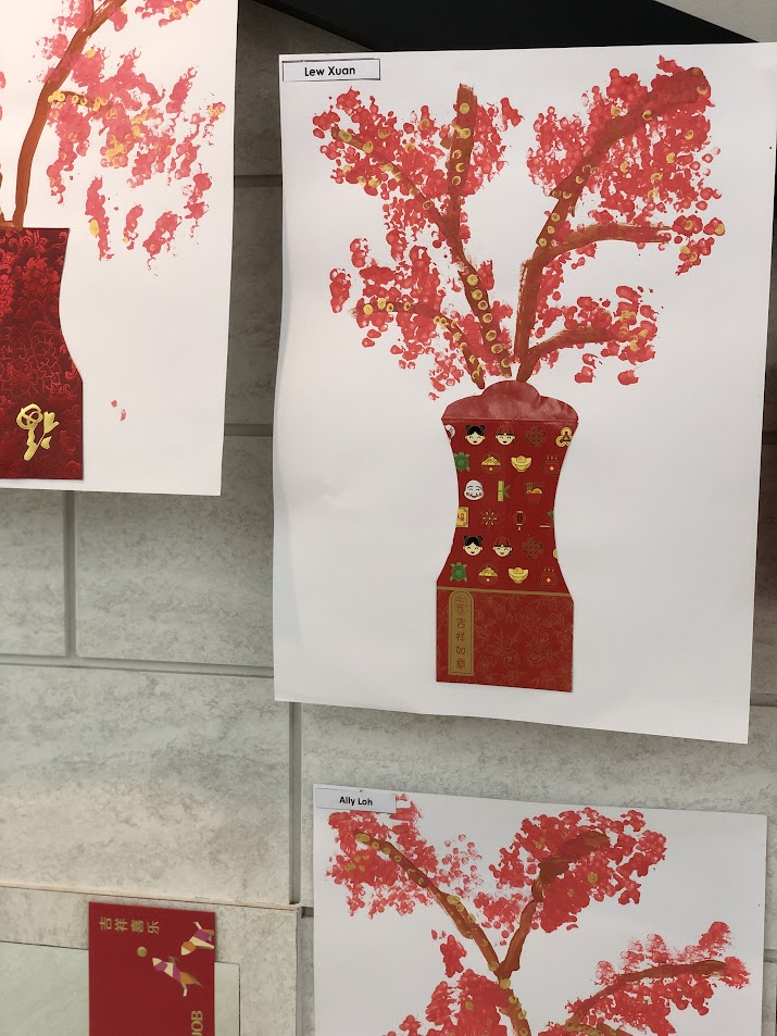 Montessori Kids Academy 2023 Cherry Blossom painting